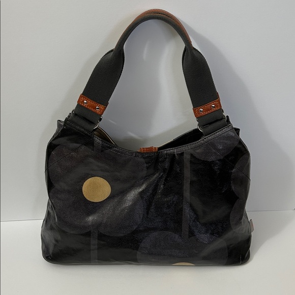 Orla Kiely - Laminated Cotton Canvas Shoulder Bag Large Flower - Picture 2 of 14